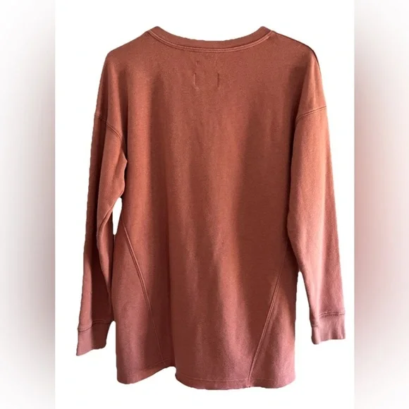 American Eagle Ahh-mazingly Soft Fit Rose Coral  Oversized Sweatshirt Size S - Picture 2 of 3